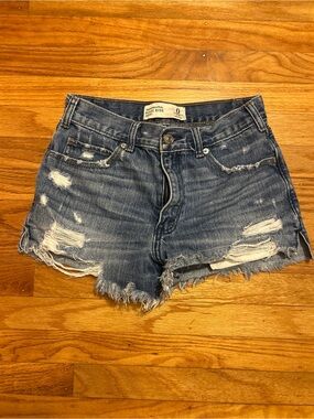 Abercrombie & Fitch Distressed Denim Cutoff Shorts